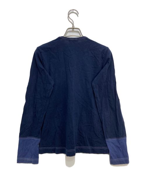 tricot COMME des GARCONS（トリココムデギャルソン）tricot COMME des GARCONS (トリココムデギャルソン) 切替ロングスリーブカットソー ネイビー サイズ:Sの古着・服飾アイテム