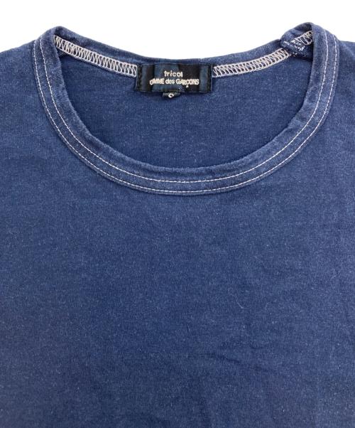 tricot COMME des GARCONS（トリココムデギャルソン）tricot COMME des GARCONS (トリココムデギャルソン) 切替ロングスリーブカットソー ネイビー サイズ:Sの古着・服飾アイテム