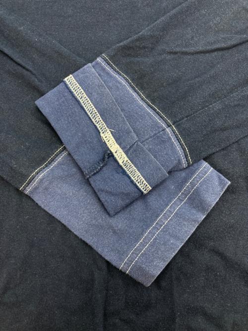 tricot COMME des GARCONS（トリココムデギャルソン）tricot COMME des GARCONS (トリココムデギャルソン) 切替ロングスリーブカットソー ネイビー サイズ:Sの古着・服飾アイテム