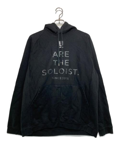 TAKAHIROMIYASHITA TheSoloIst.（タカヒロミヤシタ ザソロイスト）TAKAHIROMIYASHITA TheSoloIst. (タカヒロミヤシタ ザソロイスト) UNDERCOVER (アンダーカバー) コラボロゴパーカー ブラック サイズ:44の古着・服飾アイテム