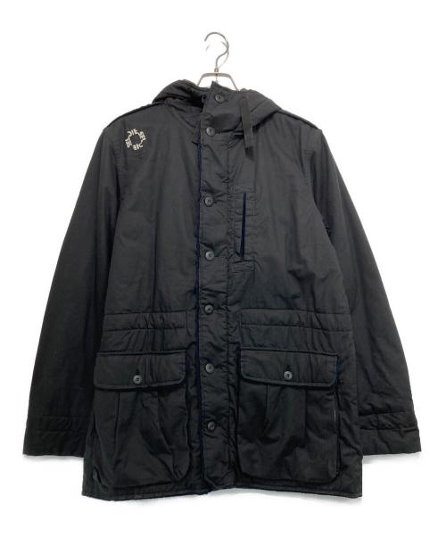 DIESEL（ディーゼル）DIESEL (ディーゼル) オイルド モッズコート ブラック サイズ:Mの古着・服飾アイテム