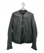 sisiiシシ）の古着「SINGLE　RIDERS/ライダースジャケット」｜ブラック