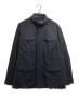 ARMANI COLLEZIONI（アルマーニ コレツィオーニ）の古着「止水ジップミリタリージャケット」｜ブラック