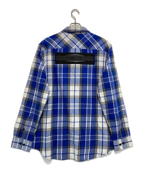HARLEY-DAVIDSON（ハーレーダビッドソン）HARLEY-DAVIDSON (ハーレーダビッドソン) チェックシャツ ブルー サイズ:L 未使用品の古着・服飾アイテム