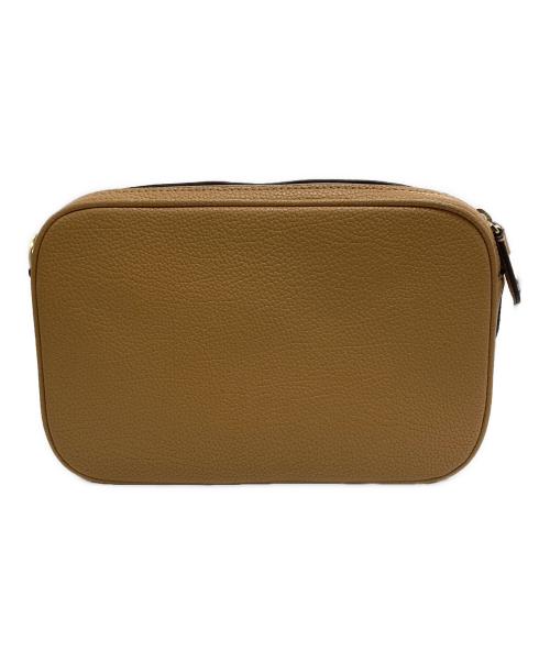 LAUREN RALPH LAUREN（ローレンラルフローレン）LAUREN RALPH LAUREN (ローレンラルフローレン) レザーショルダーバッグ ベージュの古着・服飾アイテム