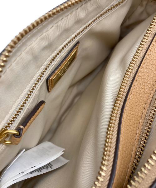 LAUREN RALPH LAUREN（ローレンラルフローレン）LAUREN RALPH LAUREN (ローレンラルフローレン) レザーショルダーバッグ ベージュの古着・服飾アイテム