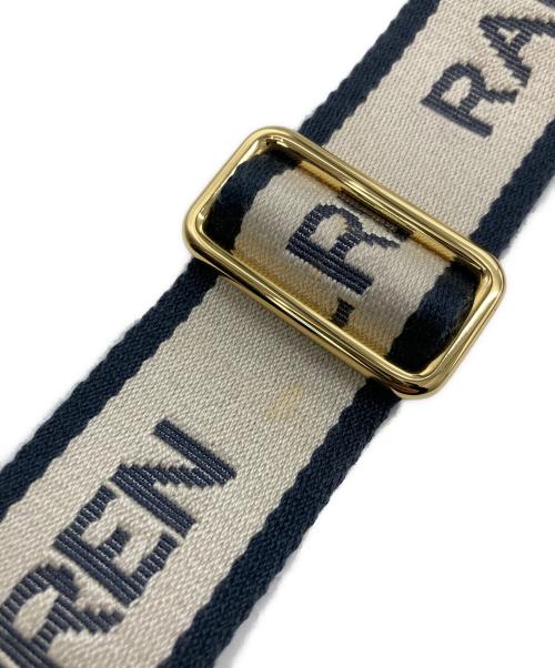 LAUREN RALPH LAUREN（ローレンラルフローレン）LAUREN RALPH LAUREN (ローレンラルフローレン) レザーショルダーバッグ ベージュの古着・服飾アイテム