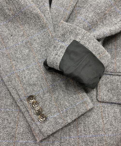 Whim Gazette（ウィムガゼット）Whim Gazette  (ウィムガゼット) ヘリンボーンテーラードジャケット グレー サイズ:Fの古着・服飾アイテム