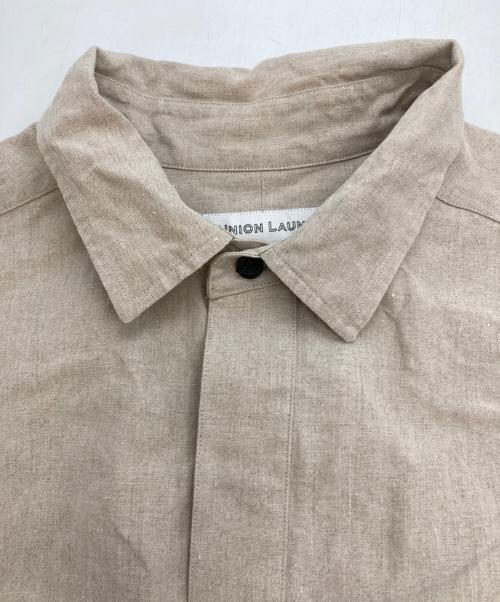 UNION LAUNCH（ユニオンランチ）UNION LAUNCH (ユニオンランチ) フレンチリネンシャツ ベージュ サイズ:Lの古着・服飾アイテム