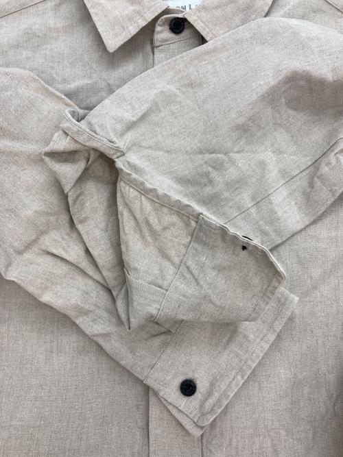 UNION LAUNCH（ユニオンランチ）UNION LAUNCH (ユニオンランチ) フレンチリネンシャツ ベージュ サイズ:Lの古着・服飾アイテム