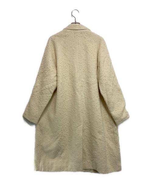 forte forte（フォルテ・フォルテ）forte forte (フォルテ・フォルテ) ツイードチェスターコート アイボリー サイズ:1の古着・服飾アイテム