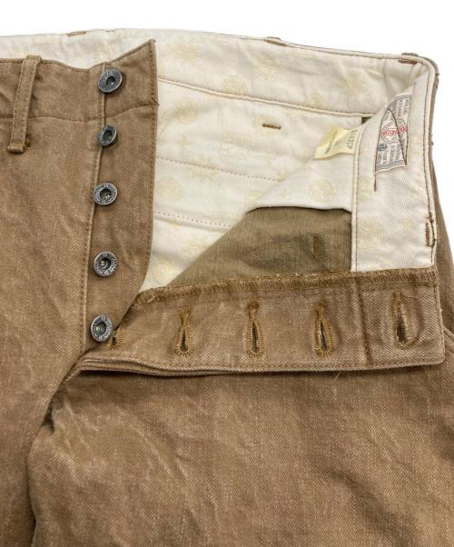 SAMURAI JEANS（サムライジーンズ）SAMURAI JEANS (サムライジーンズ) ヘビィーチノトラウザーズ ブラウン サイズ:33の古着・服飾アイテム