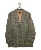 Jean Paul Gaultier hommeジャンポールゴルチェオム）の古着「[古着]ジャガード3Bジャケット」｜グリーン×ブラウン