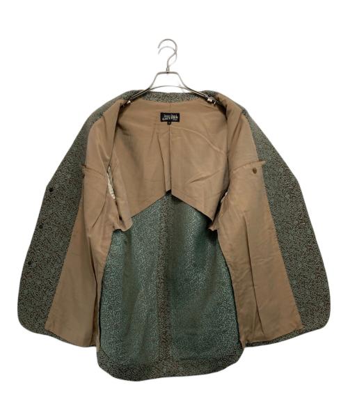 Jean Paul Gaultier homme（ジャンポールゴルチェオム）Jean Paul GAULTIER HOMME (ジャンポールゴルチェオム) [古着]ジャガード3Bジャケット グリーン×ブラウン サイズ:Mの古着・服飾アイテム