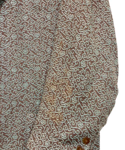 Jean Paul Gaultier homme（ジャンポールゴルチェオム）Jean Paul GAULTIER HOMME (ジャンポールゴルチェオム) [古着]ジャガード3Bジャケット グリーン×ブラウン サイズ:Mの古着・服飾アイテム