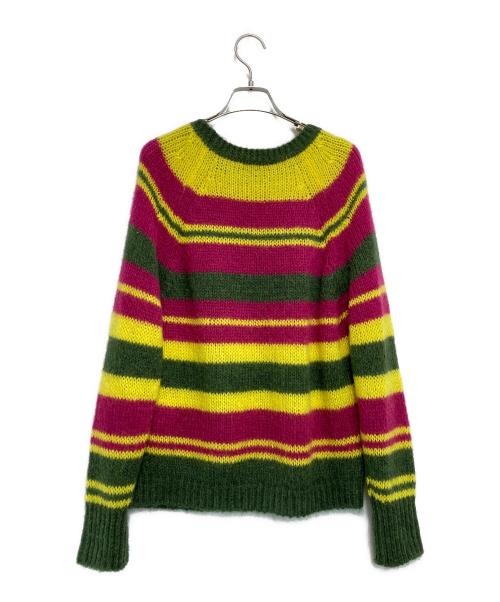 MAX&Co.（マックスアンドコー）MAX&Co. (マックスアンドコー) モヘヤ混ボーダーニット マルチカラー サイズ:S（160/84A）の古着・服飾アイテム