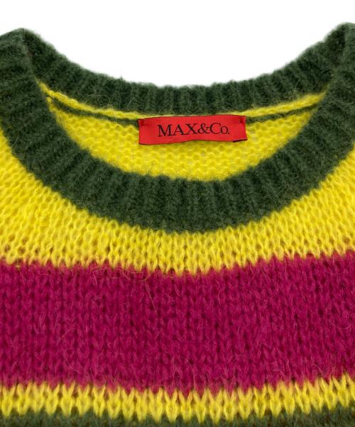 MAX&Co.（マックスアンドコー）MAX&Co. (マックスアンドコー) モヘヤ混ボーダーニット マルチカラー サイズ:S（160/84A）の古着・服飾アイテム