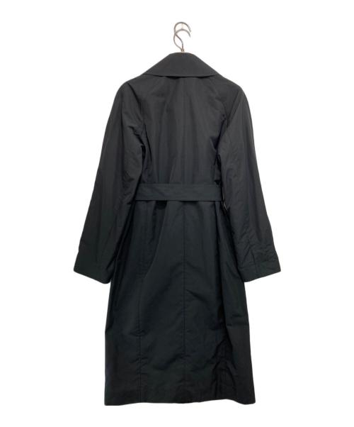 Yves Saint Laurent（イヴサンローラン）Yves Saint Laurent (イヴサンローラン) レオパード柄裏地 トレンチコート ブラック サイズ:F34の古着・服飾アイテム