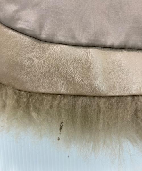 Ron Herman（ロンハーマン）Ron Herman (ロンハーマン) ゴートファーベスト ベージュ サイズ:XSの古着・服飾アイテム