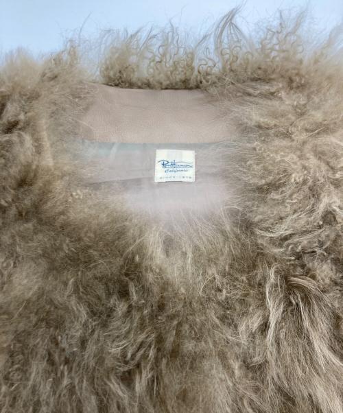 Ron Herman（ロンハーマン）Ron Herman (ロンハーマン) ゴートファーベスト ベージュ サイズ:XSの古着・服飾アイテム