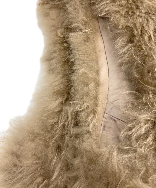 Ron Herman（ロンハーマン）Ron Herman (ロンハーマン) ゴートファーベスト ベージュ サイズ:XSの古着・服飾アイテム