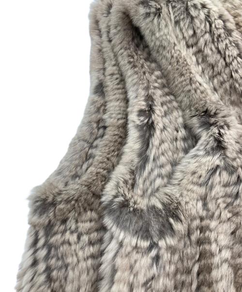 H BRAND（エイチブランド）H BRAND (エイチブランド) ラビットファーベスト ベージュ サイズ:S/Mの古着・服飾アイテム