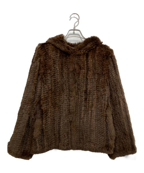 H BRAND（エイチブランド）H BRAND (エイチブランド) ラビットファージャケット ベージュ サイズ:S/Mの古着・服飾アイテム