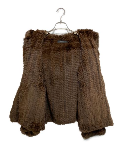 H BRAND（エイチブランド）H BRAND (エイチブランド) ラビットファージャケット ベージュ サイズ:S/Mの古着・服飾アイテム