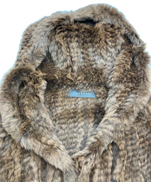 H BRAND（エイチブランド）H BRAND (エイチブランド) ラビットファージャケット ベージュ サイズ:S/Mの古着・服飾アイテム