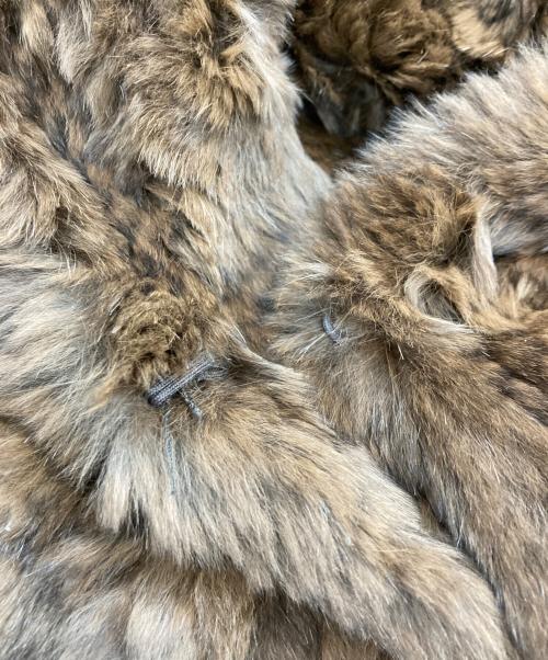 H BRAND（エイチブランド）H BRAND (エイチブランド) ラビットファージャケット ベージュ サイズ:S/Mの古着・服飾アイテム