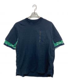 sacai（サカイ）の古着「Bandana Print T-Shirt バンダナプリントTシャツ」｜ネイビー