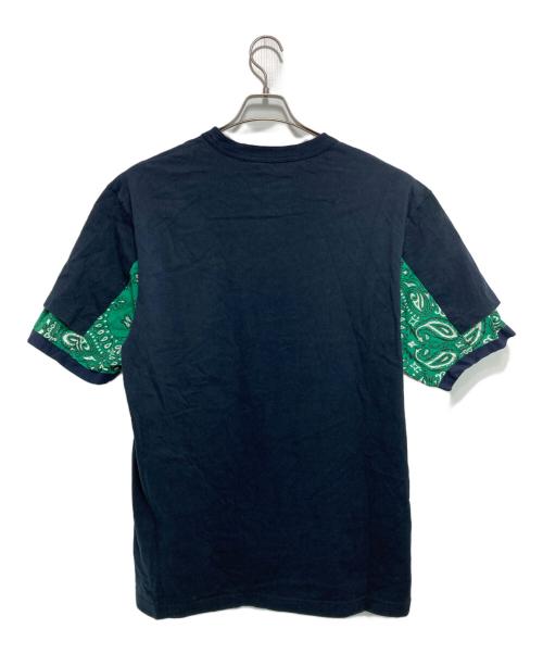 sacai（サカイ）sacai (サカイ) Bandana Print T-Shirt バンダナプリントTシャツ ネイビー サイズ:4の古着・服飾アイテム
