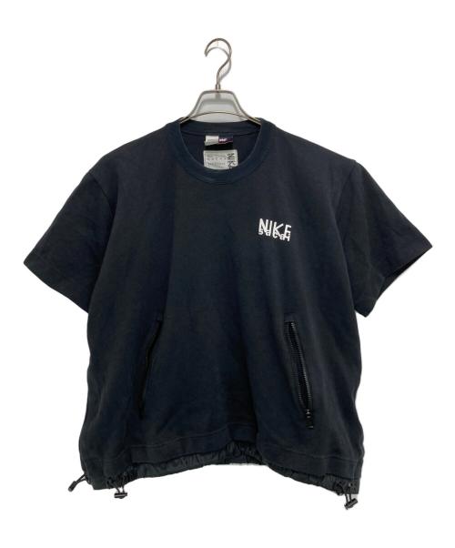 NIKE（ナイキ）NIKE (ナイキ) sacai (サカイ) Short Sleeve Top ショートスリーブトップ ブラック サイズ:XLの古着・服飾アイテム
