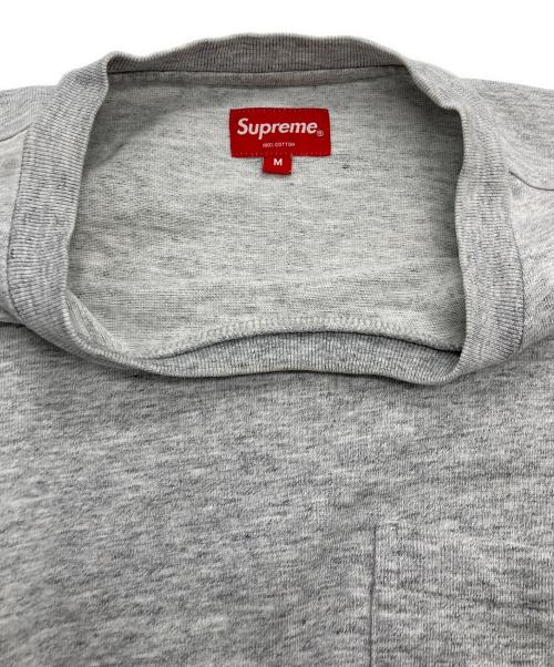 SUPREME（シュプリーム）Supreme (シュプリーム) 長袖ポケットTシャツ グレー サイズ:Mの古着・服飾アイテム
