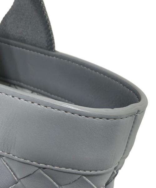 BOTTEGA VENETA（ボッテガベネタ）BOTTEGA VENETA (ボッテガベネタ) イントレチャートトートバッグ グレーの古着・服飾アイテム