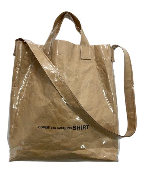 COMME des GARCONS SHIRT（コムデギャルソンシャツ）COMME des GARCONS SHIRT (コムデギャルソンシャツ) 2WAYショルダーバッグ ベージュの古着・服飾アイテム