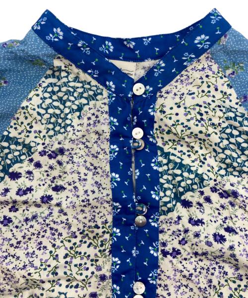 Ron Herman（ロンハーマン）Ron Herman (ロンハーマン) パッチワークドレス ブルー サイズ:Sの古着・服飾アイテム