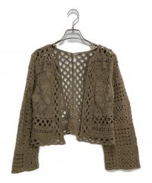 RHC Ron Herman（アールエイチシー ロンハーマン）の古着「クロシェニットカーディガン」｜ベージュ