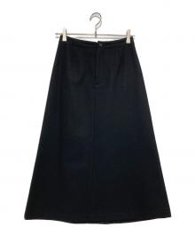 tricot COMME des GARCONS（トリココムデギャルソン）の古着「ウールロングスカート」｜ブラック