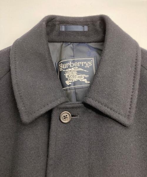 Burberry's（バーバリーズ）Burberry's (バーバリーズ) ウールカシミヤステンカラーコート ネイビー サイズ:90-165-4の古着・服飾アイテム