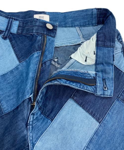 RHC Ron Herman（アールエイチシー ロンハーマン）RHC Ron Herman (アールエイチシー ロンハーマン) パッチワークデニムパンツ インディゴ サイズ:Sの古着・服飾アイテム