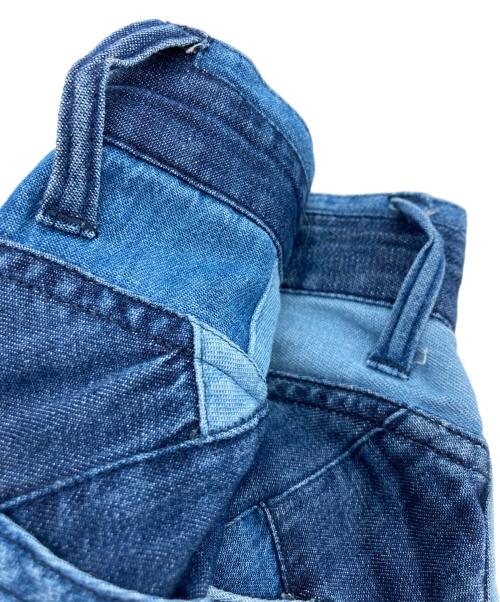 RHC Ron Herman（アールエイチシー ロンハーマン）RHC Ron Herman (アールエイチシー ロンハーマン) パッチワークデニムパンツ インディゴ サイズ:Sの古着・服飾アイテム