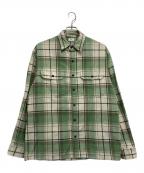 RHC Ron Hermanアールエイチシー ロンハーマン）の古着「ヘヴィーチェックネルシャツ」｜グリーン