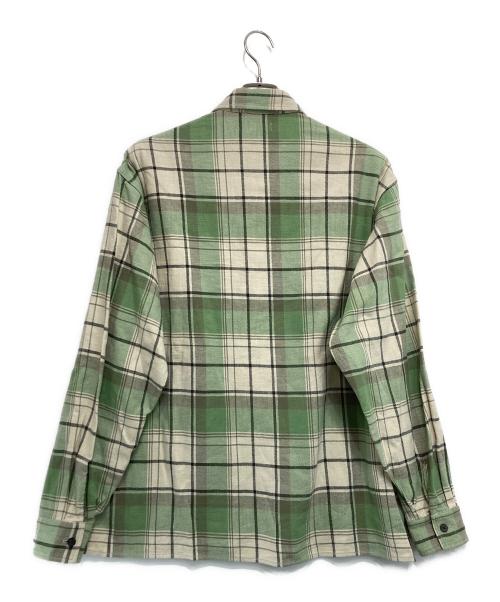 RHC Ron Herman（アールエイチシー ロンハーマン）RHC Ron Herman (アールエイチシー ロンハーマン) ヘヴィーチェックネルシャツ グリーン サイズ:Lの古着・服飾アイテム