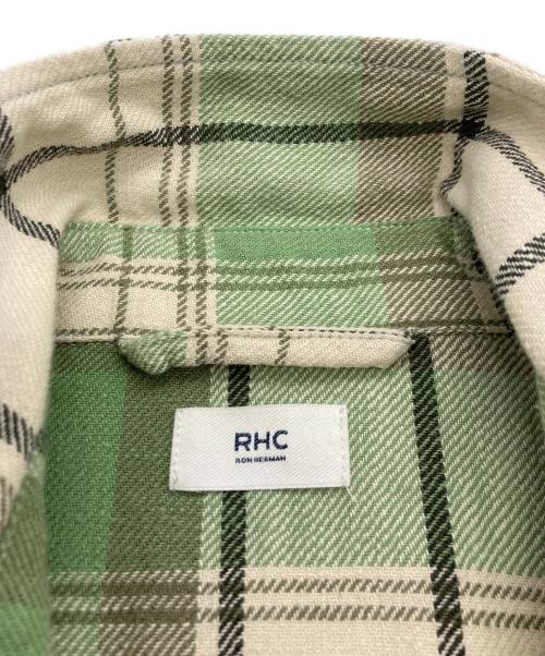 RHC Ron Herman（アールエイチシー ロンハーマン）RHC Ron Herman (アールエイチシー ロンハーマン) ヘヴィーチェックネルシャツ グリーン サイズ:Lの古着・服飾アイテム
