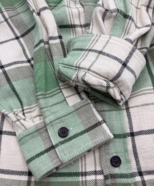 RHC Ron Herman（アールエイチシー ロンハーマン）RHC Ron Herman (アールエイチシー ロンハーマン) ヘヴィーチェックネルシャツ グリーン サイズ:Lの古着・服飾アイテム