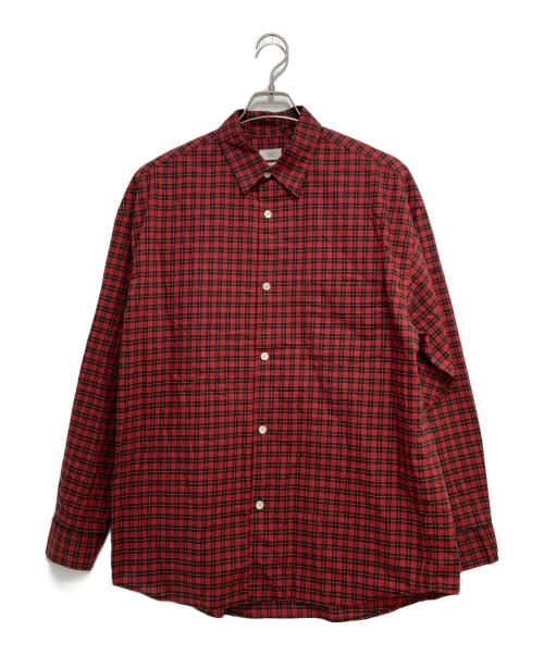 RHC Ron Herman（アールエイチシー ロンハーマン）RHC Ron Herman (アールエイチシー ロンハーマン) THOMAS MASON (トーマスメイソン) チェックシャツ レッド サイズ:Lの古着・服飾アイテム