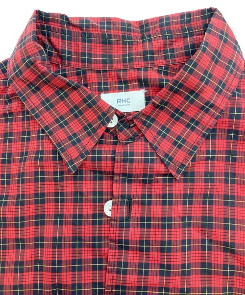 RHC Ron Herman（アールエイチシー ロンハーマン）RHC Ron Herman (アールエイチシー ロンハーマン) THOMAS MASON (トーマスメイソン) チェックシャツ レッド サイズ:Lの古着・服飾アイテム