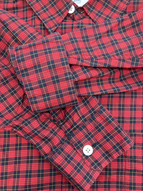 RHC Ron Herman（アールエイチシー ロンハーマン）RHC Ron Herman (アールエイチシー ロンハーマン) THOMAS MASON (トーマスメイソン) チェックシャツ レッド サイズ:Lの古着・服飾アイテム