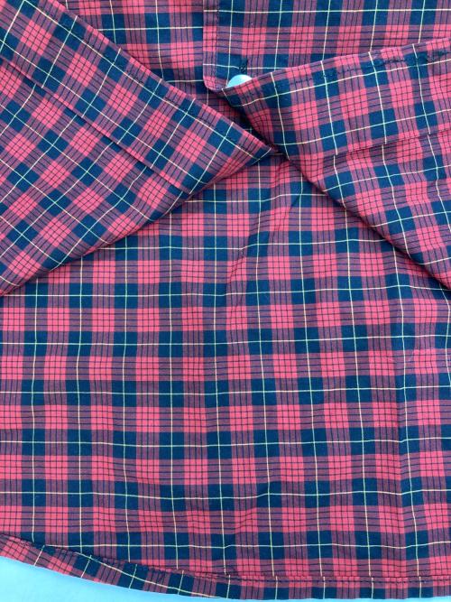 RHC Ron Herman（アールエイチシー ロンハーマン）RHC Ron Herman (アールエイチシー ロンハーマン) THOMAS MASON (トーマスメイソン) チェックシャツ レッド サイズ:Lの古着・服飾アイテム